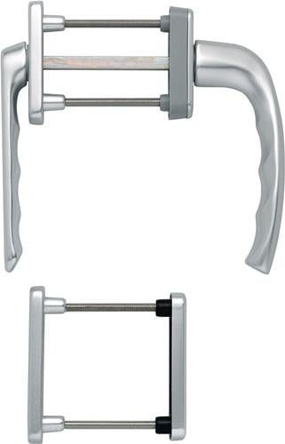 HOPPE Balkongarnitur NY 099KH/961N/U10/… Alu.F1 63-73mm 4-KT.7mm - 3273928