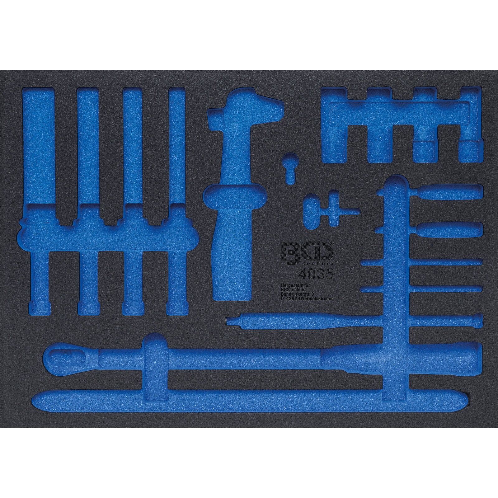 BGS Werkstattwageneinlage 3/3 leer für Art. 4035 - 4035-1