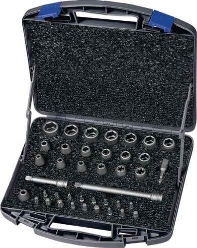 ASW Kraftsteckschlüsselsatz 710 KS 40 OL 40-tlg. 3/8" 6-kant i6-kant - 173801