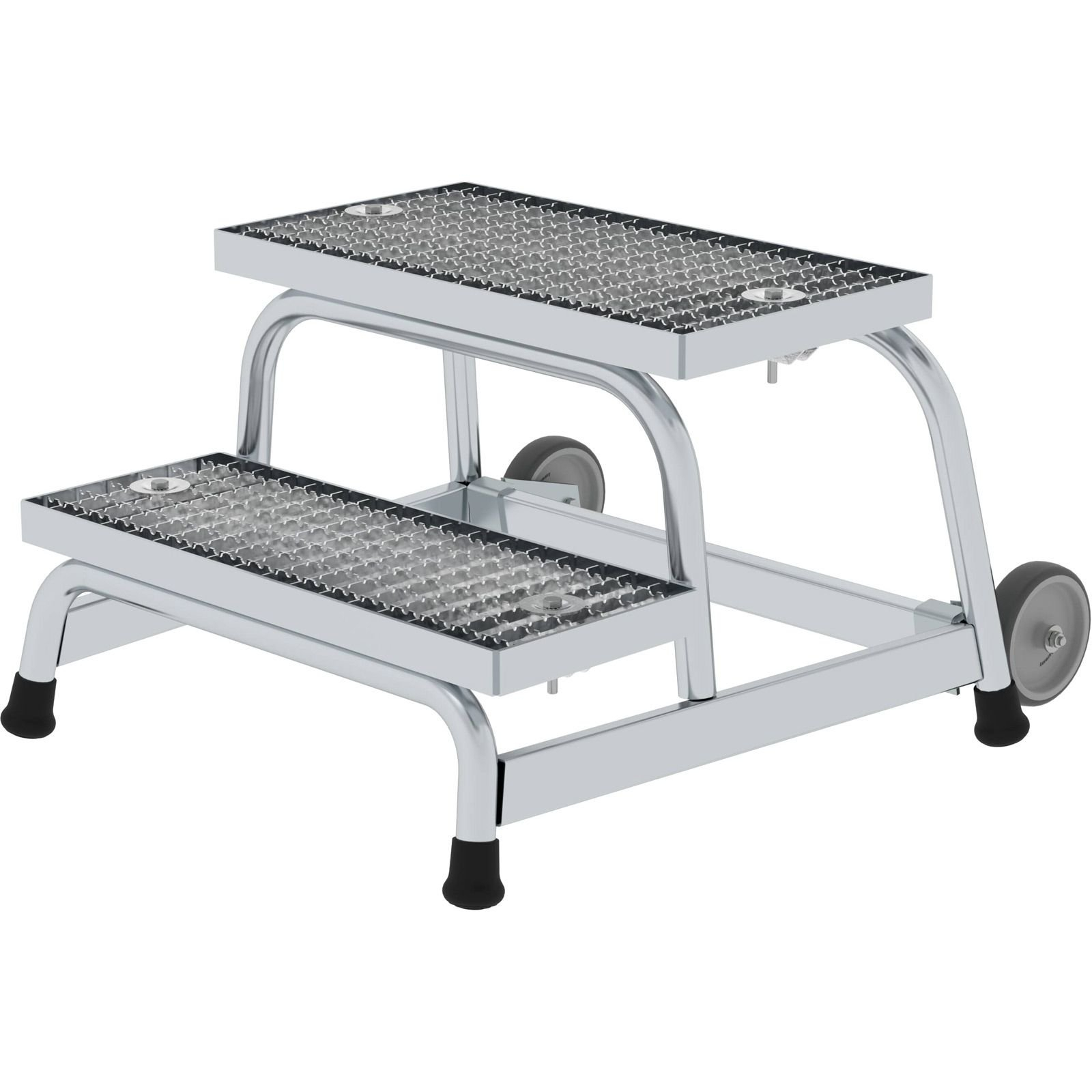 Günzburger Steigtechnik Arbeitspodest starr Stahl-Gitterrost mit Rollen