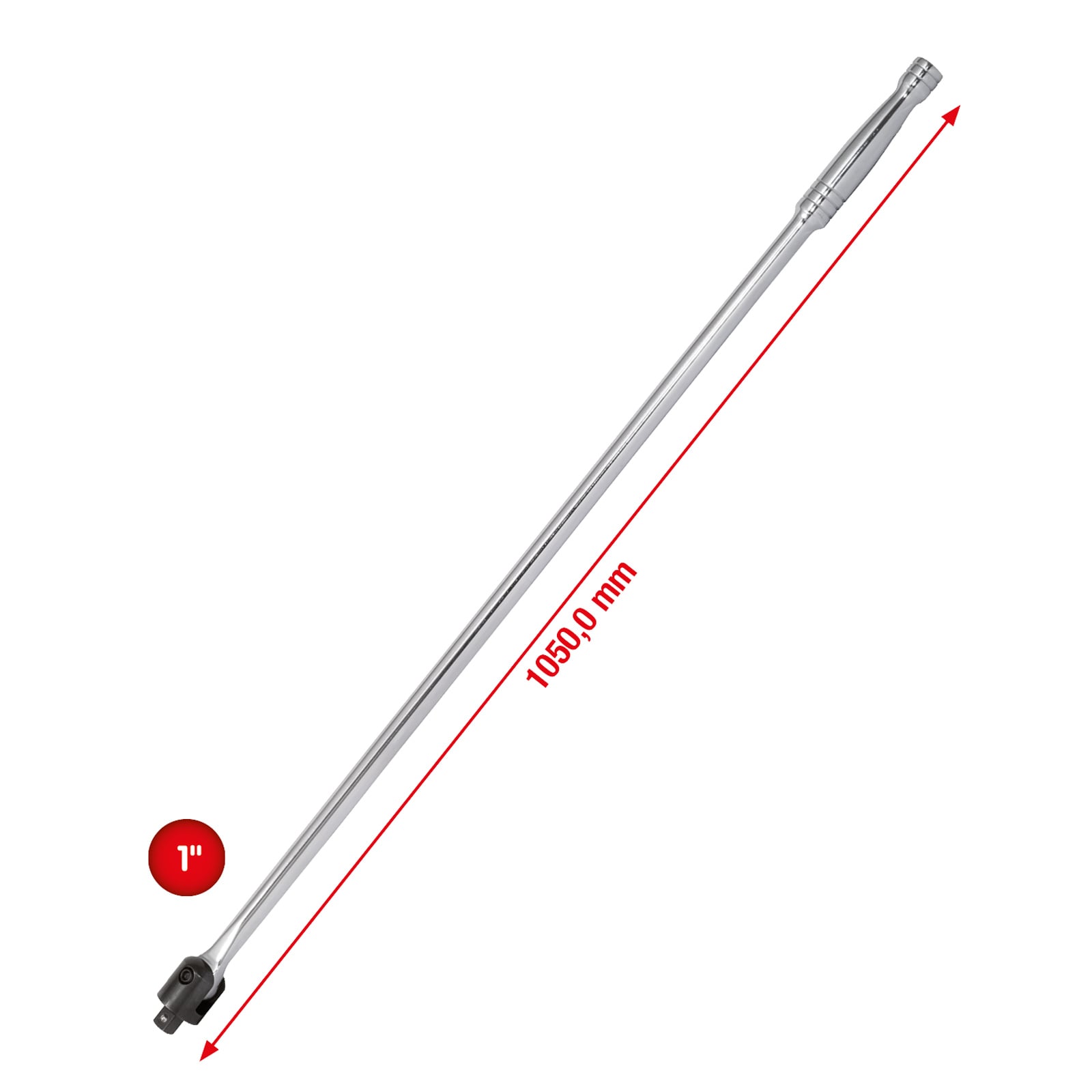 KS TOOLS 1" Gelenk-Steckgriff 1050 mm - 918.1802