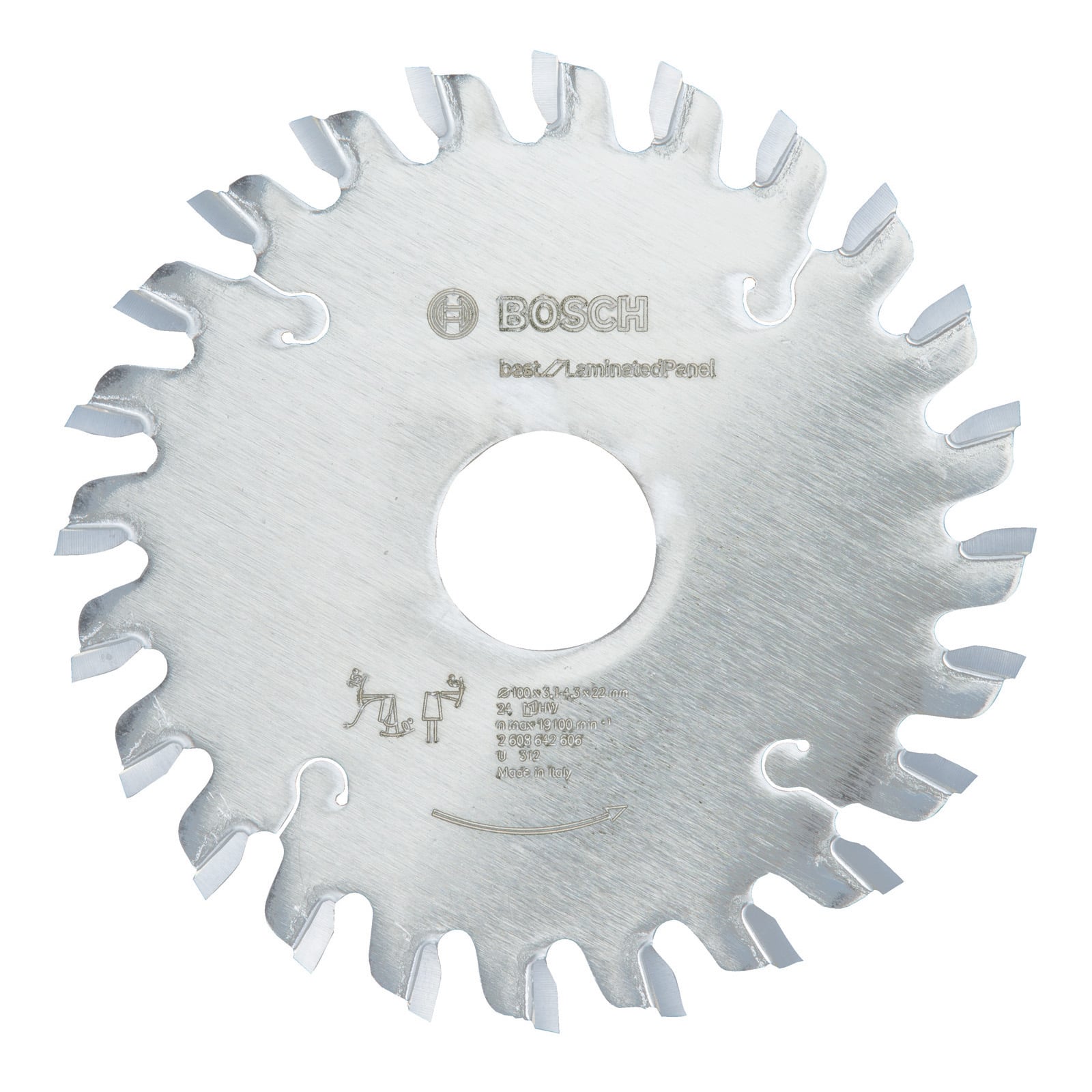 Bosch Vorritzblatt konisch Best for Laminated Panel 100 x 22 x 2,2 mm 24 - 2608642606