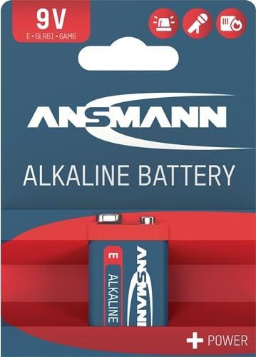 ANSMANN Batterie 9 V 6LP3146-E Block 550 mAh - 1515-0000