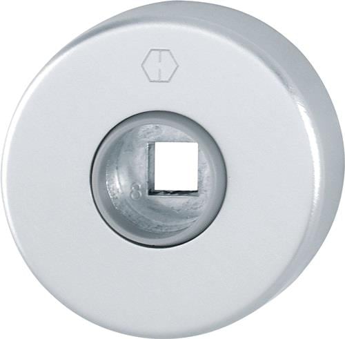 HOPPE Drückerrosetten-Paar 42KV Alu.F1 Schildst.9mm rd.rd - 2800511