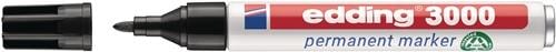 edding Permanentmarker 3000 schwarz Strichbreite 1,5-3 mm - 4-3000001