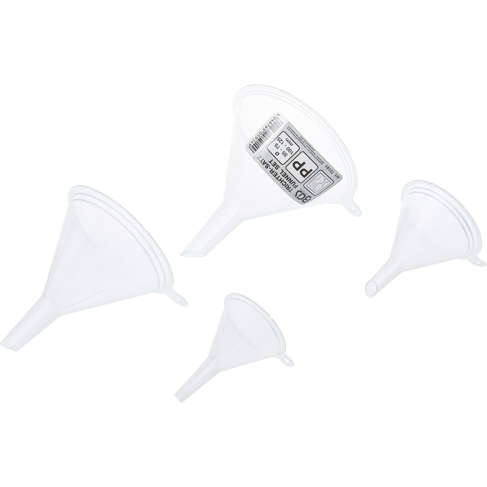 BGS Trichter-Satz lebensmittelecht Ø 55 - 125 mm 4tlg.  - 70191