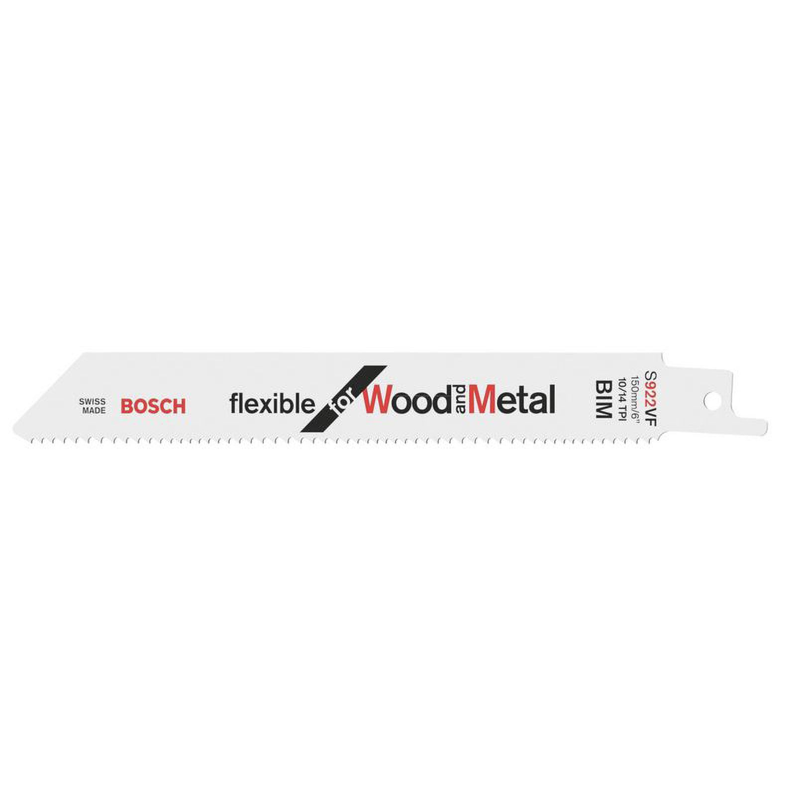Bosch Säbelsägeblatt S 922 VF, Flexible for Wood and Metal, 2er-Pack - 2608656040