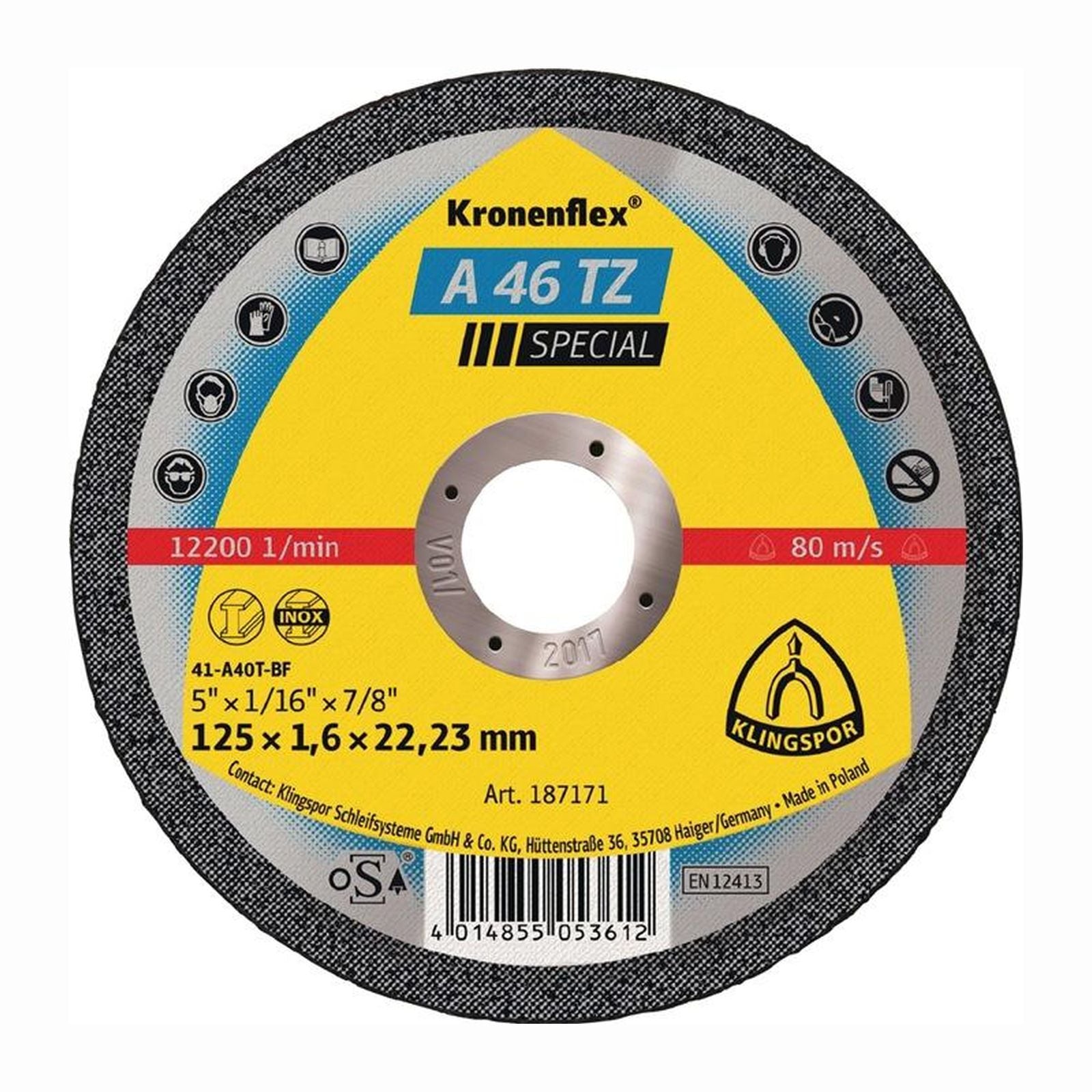 KLINGSPOR Trennscheibe A 46 TZ Special Ø 230 x 1,9 mm gerade - 224084