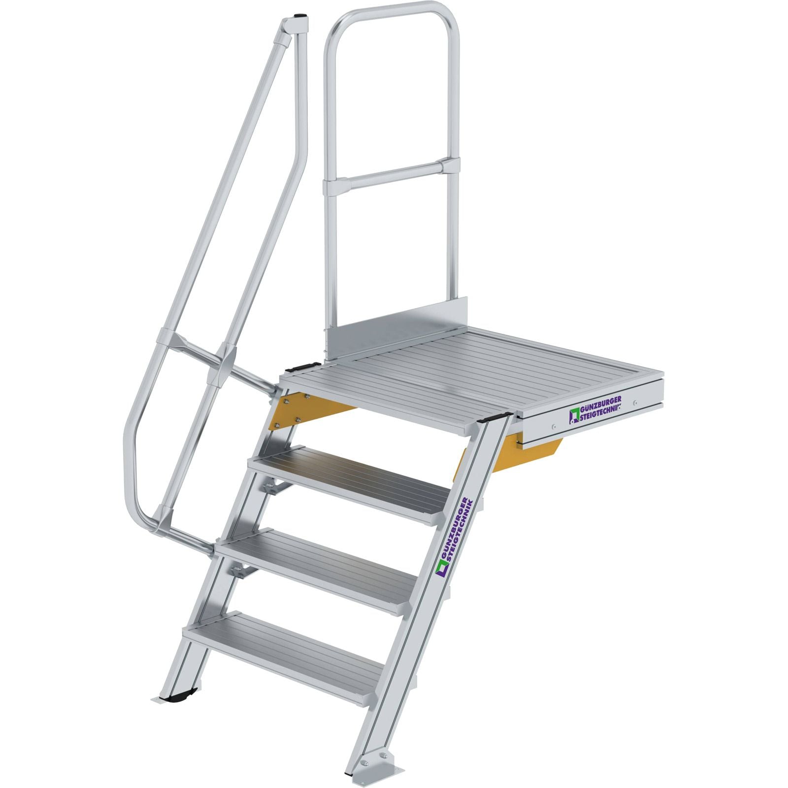 Günzburger Steigtechnik Treppe mit Plattform 60° Stufenbreite 800 mm