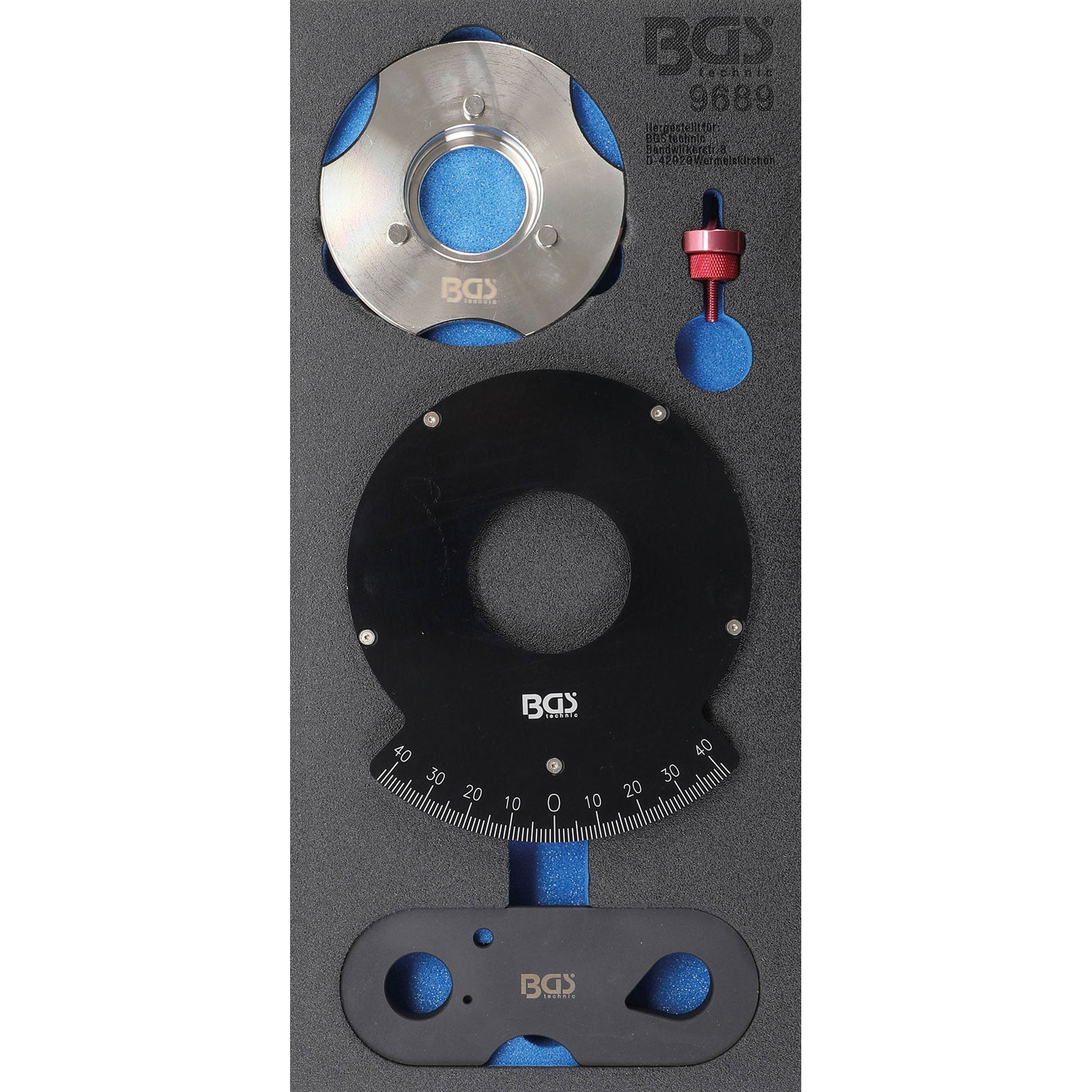 BGS Werkstattwageneinlage 1/3: Steuerketten-Prüfwerkzeug-Satz für VAG 1,2 / 1,4 TFSi 4 tlg. - 9689