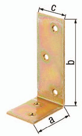 GAH Alberts Balkenwinkel L150 x 75 mm B.40 mm ungleichschenklig Stahl roh - 333355