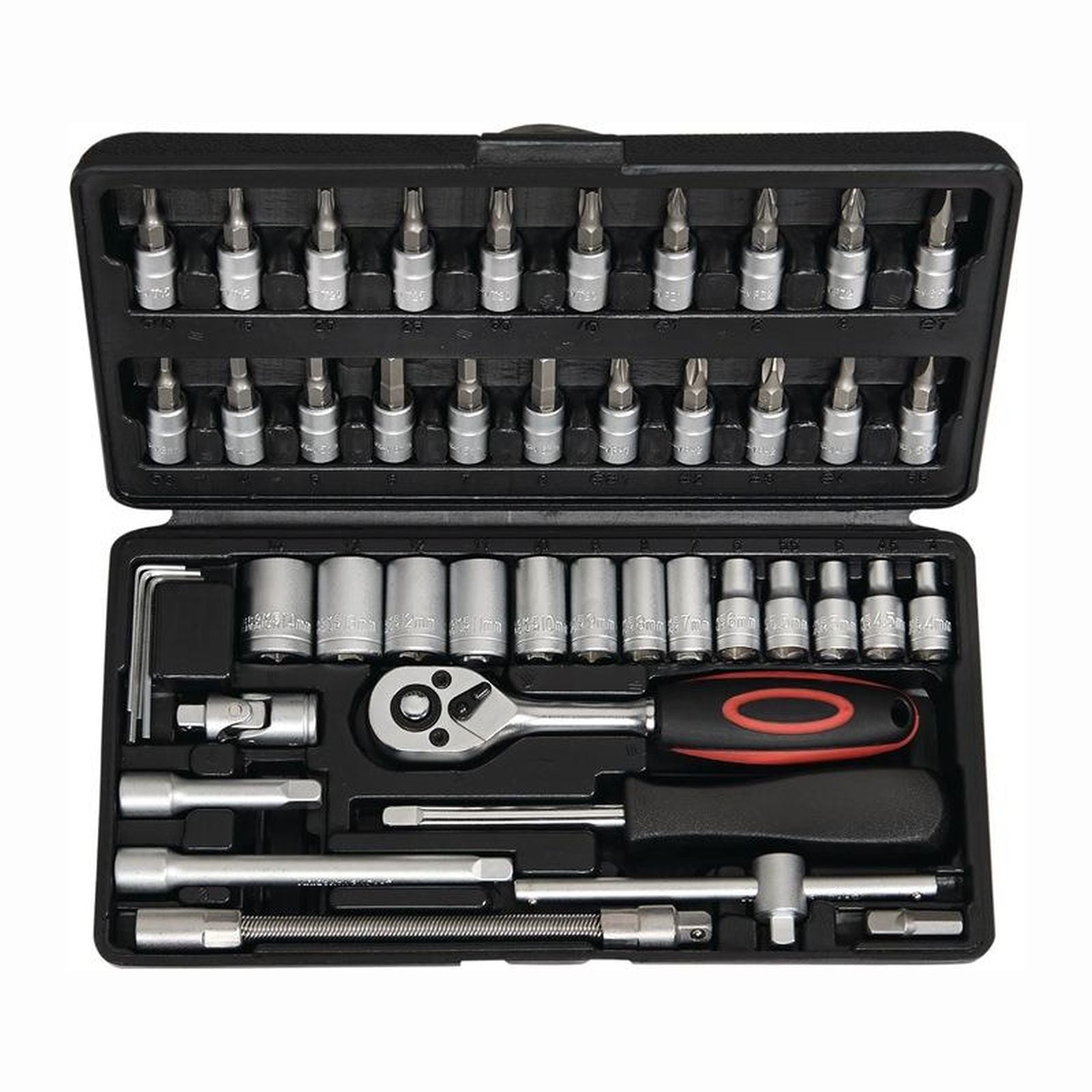 Now Steckschlüsselsatz 45tlg. 1/4″ SW 4-14 mm Anzahl Zähne 72 6-kant - S4000802099