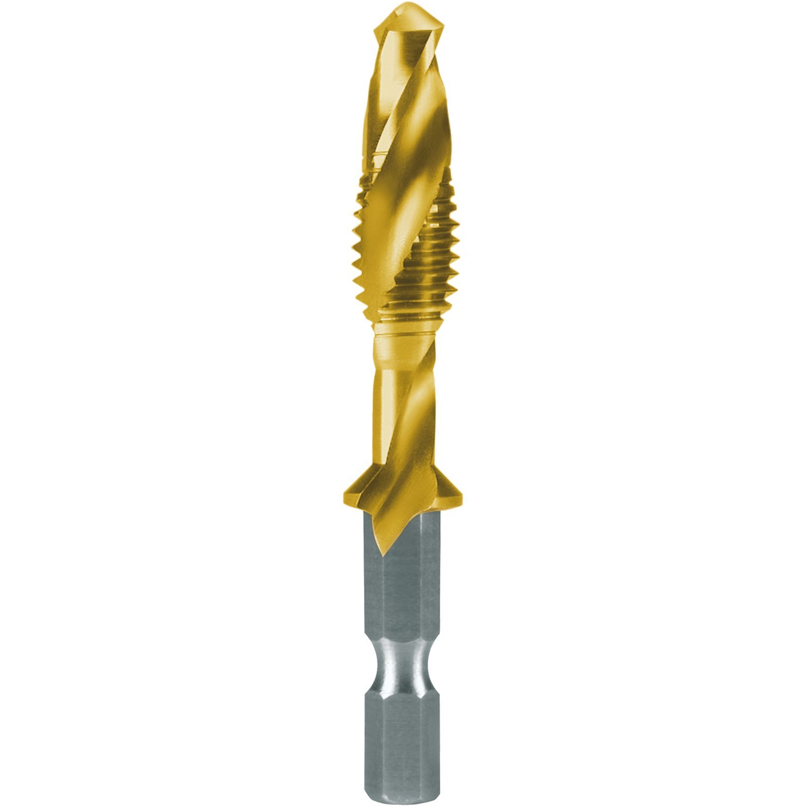 RUKO Kombi-Maschinengewindebohrer-Bit "Lang" HSS TiN geschliffen"