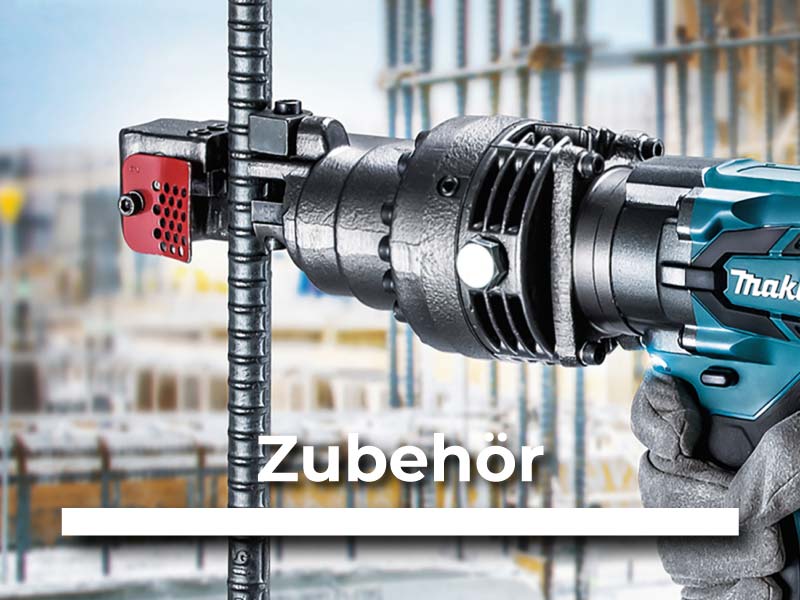 Makita Zubehör für Elektrowerkzeuge im Einsatz an einer Baustelle