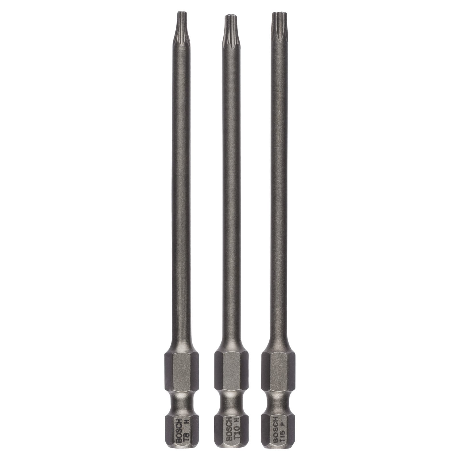 Bosch Schrauberbit-Set Extra-Hart, 3tlg. T8, T10, T15, 89 mm -2607001759