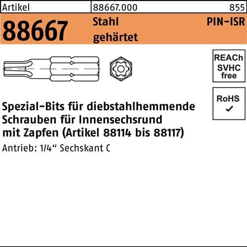 Bit R 88667 ISR Zapfen T 45 Stahl gehärtet 1 Stück