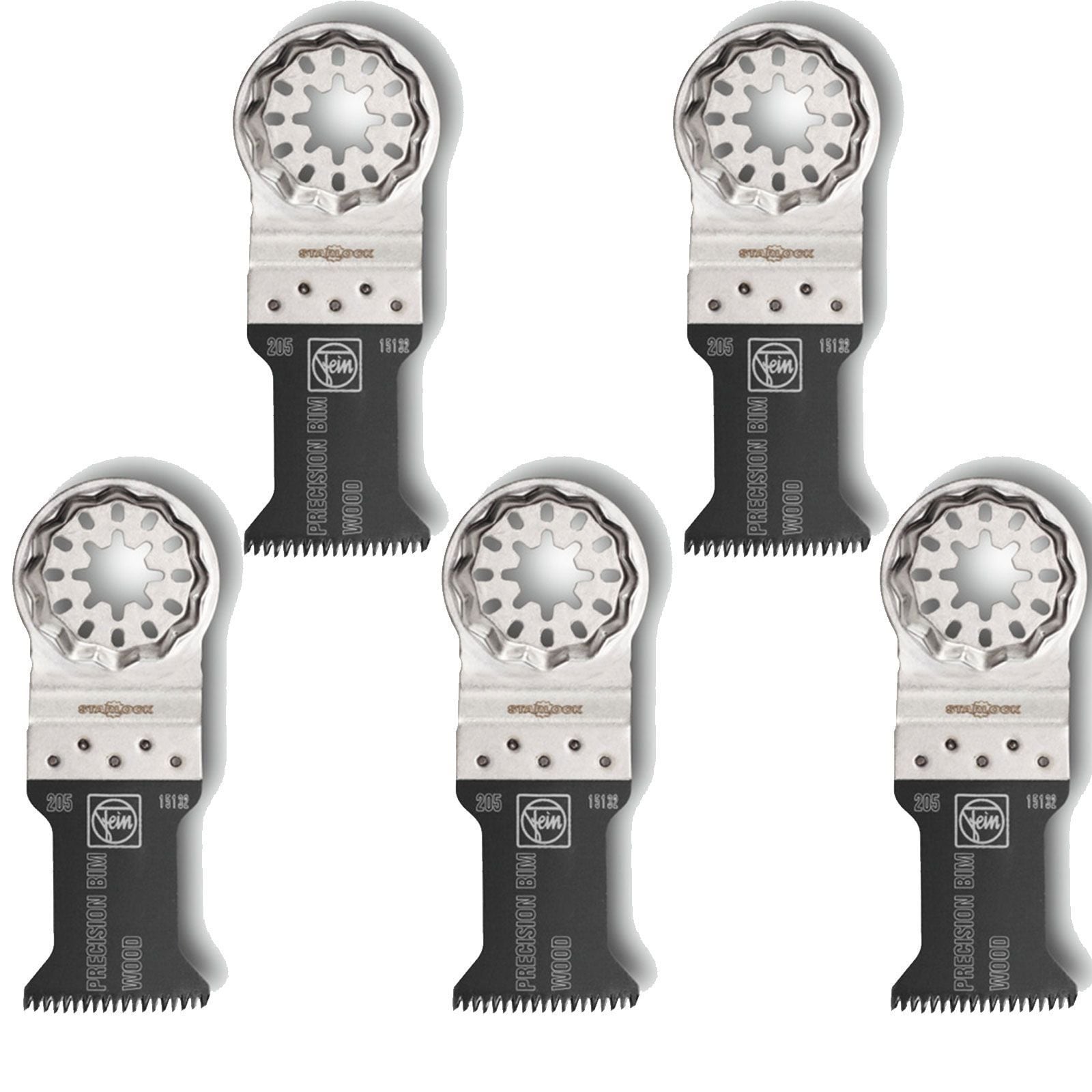 Fein 5x E-Cut Precision BIM-Sägeblatt Starlock 35 mm - 63502205230