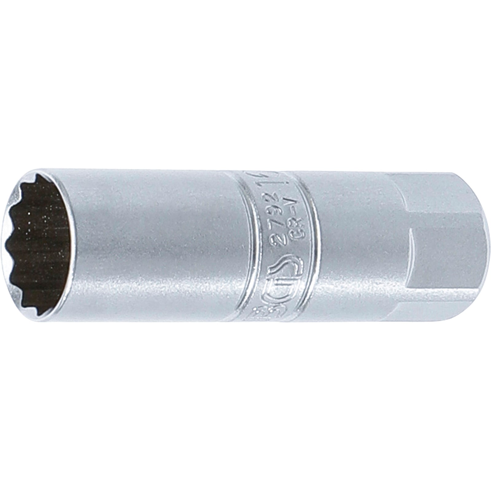 BGS Zündkerzen-Einsatz Zwölfkant Antrieb Innenvierkant 10 mm (3/8") SW 16 mm - 2792