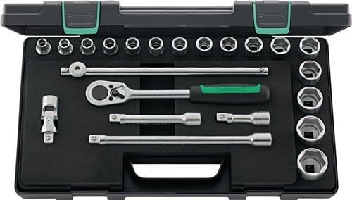 Stahlwille Steckschlüsselsatz 52/16/6 22tig. 1/2″ SW 10-32 mm Anzahl Zähne 36 6-kant - 96031448