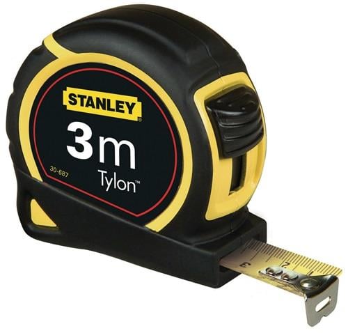 Stanley Bandmaß Tylon 3m mit Gürtelclip - 0-30-687