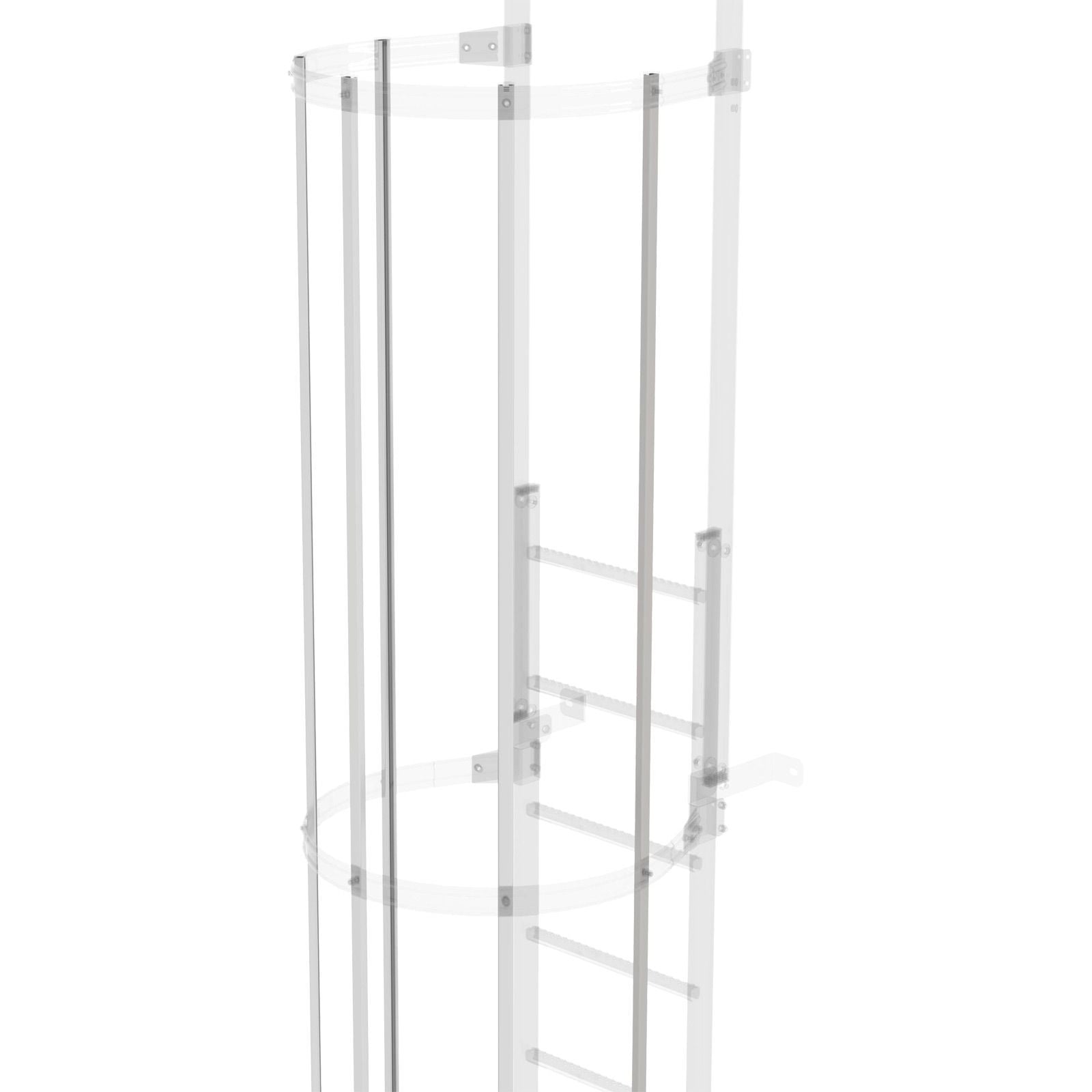 Günzburger Steigtechnik Rückenschutzstrebe 3 m lang Edelstahl - 068235