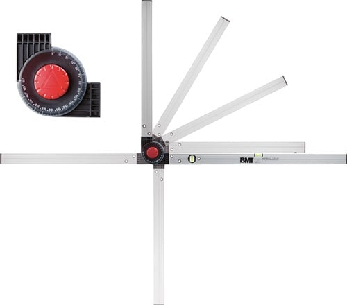 BMI Winkelmessgerät WINKELSTAR Messber.0-270Grad Schenkel-L.80x60cm - 715 060 080