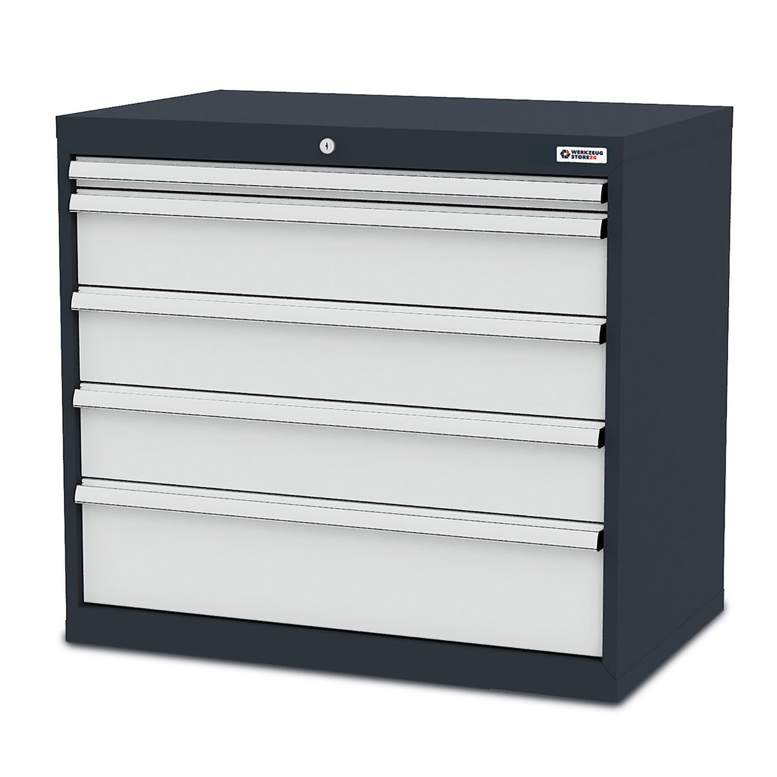 WS24 Schubladenschrank Schubladen: 1 x 50 3 x 150 1 x 200 B x T x H 900 x 575 x 820 mm - WS24-100320