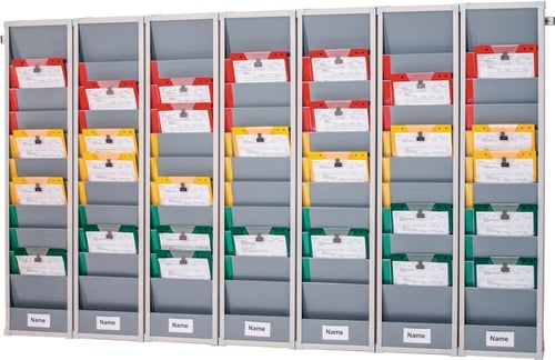 EICHNER Planungstafel 7 Segmente B2300xH1282xT78mm inkl. Wandprofil f. DIN A5 - 9089-00012