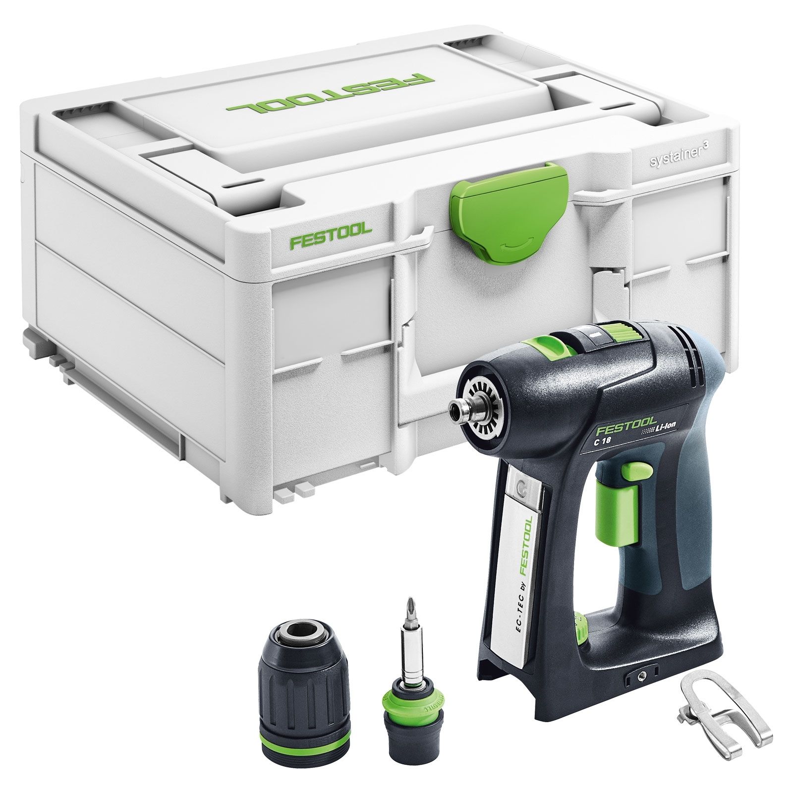 Festool Akku-Bohrschrauber C 18-Basic 18 V in Systainer - 576434 Festool Akku-Bohrschrauber C 18-Basic 18 V in Systainer - 576434