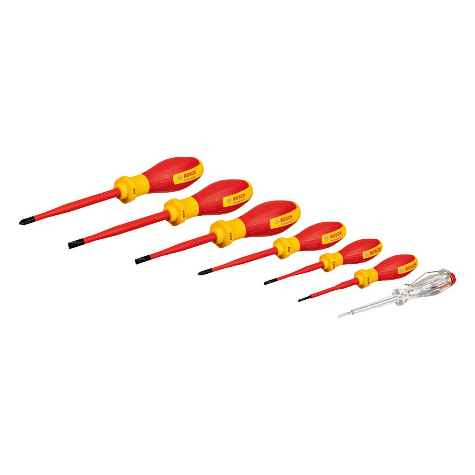 Bosch Combo Kit VDE-Schraubendreher-Set SL/PH 7tlg. - 1600A02NF7 Bosch Combo Kit VDE-Schraubendreher-Set SL/PH 7tlg. - 1600A02NF7