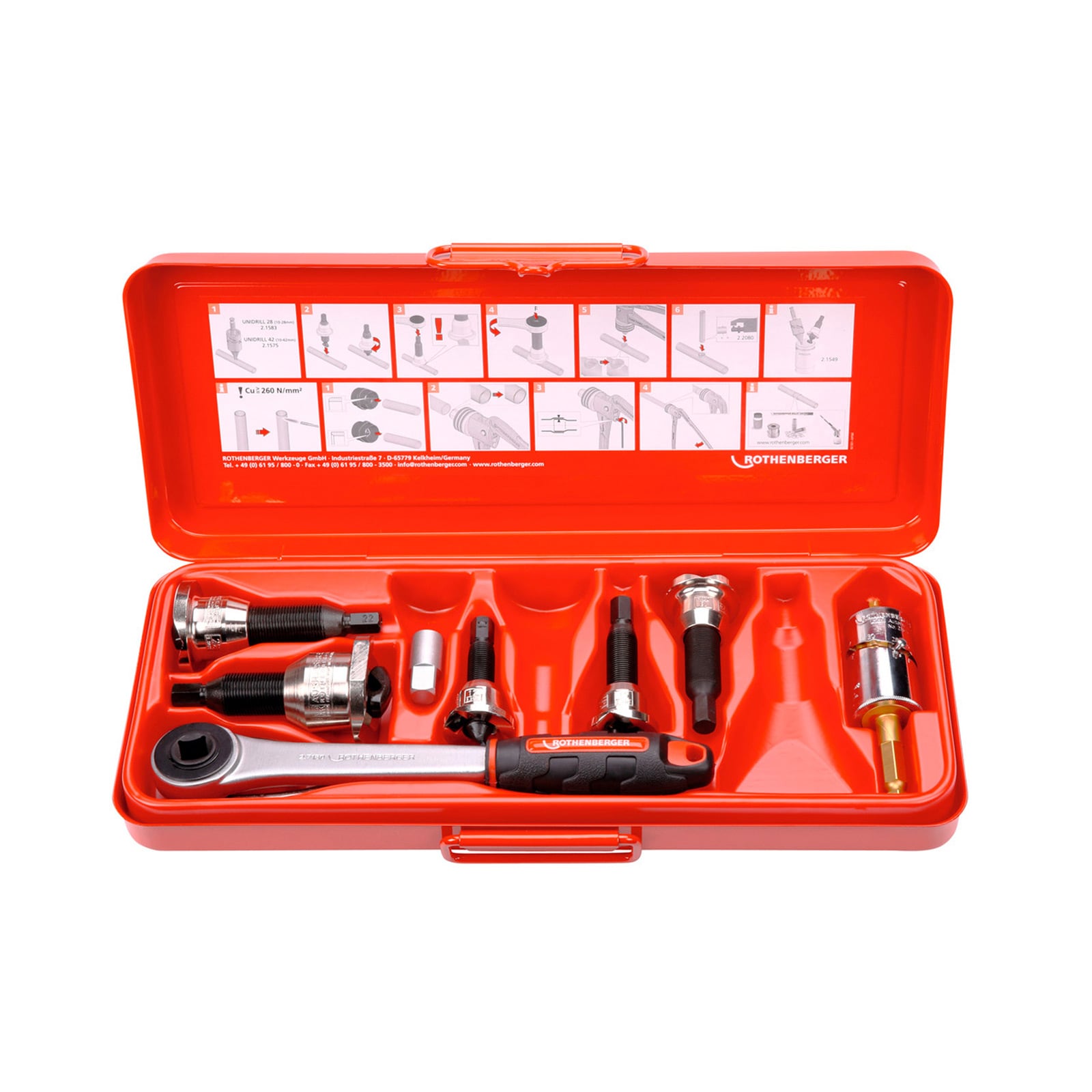 ROTHENBERGER Aushalser Set, 12-15-18-22-28mm - 22103