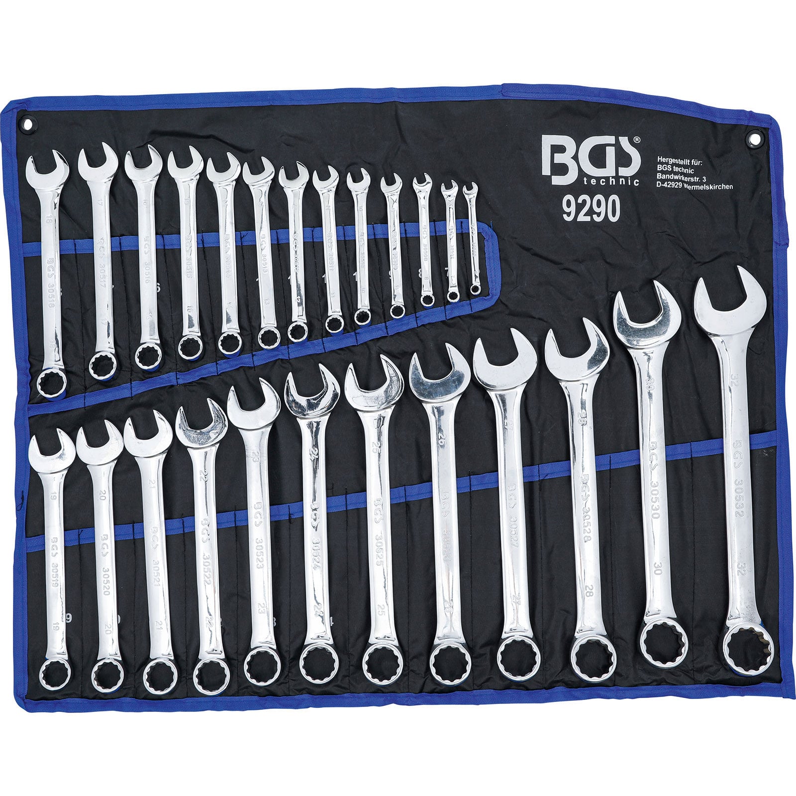 BGS Maul-Ringschlüssel-Satz SW 6 - 32 mm 25tlg. - 9290