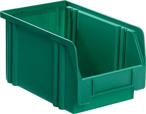 LA-KA-PE Sichtlagerkasten L 230 / 200 x B 140 x H 130 mm grün - LK3 GRÜN