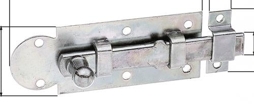 GAH Alberts Fensterriegel L.80mm B.30mm Form ger. STA galv. gelb verz. Ausschub 19,5mm - 113018