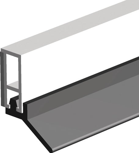 Ellen Abdichtungsschiene PTS-UL-ZK L.2100mm B.6mm selbstkl.Ku.blk weiß - 503108