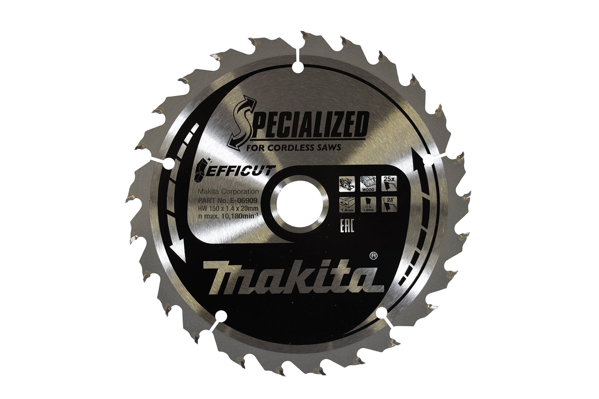 Makita EFFICUT Sägeblatt Holz 150 x 20 x 25Z - E-06909