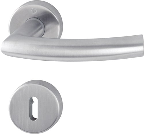 HOPPE Rosettengrt.Tro.E1430Z/42KV/42KVS VA F69 rd.OB DIN L/R D/D - 2821195