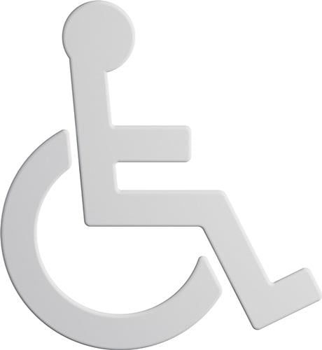 HEWI Symbol Barrierefrei 801.91B030 PA Farb-Nr.98 B.135mm H.150mm S.3mm - 801.91B030 98