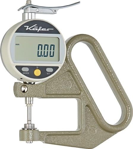 KÄFER Dickenmessgerät JD 50 Messber.12,5mm Abl.0,01mm dig.fl.10=cmm - 20048
