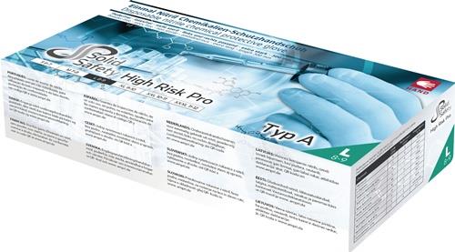 AMPri 50x Einweghandschuhe HighRisk Pro Gr. M blau - 081307 GR. M