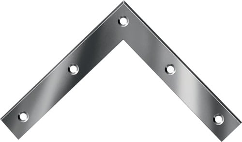 VORMANN Eckwinkel L.100 x 100 mm B.15 mm S.1,5 mm Stahl roh blau verzinkt - 000187100Z