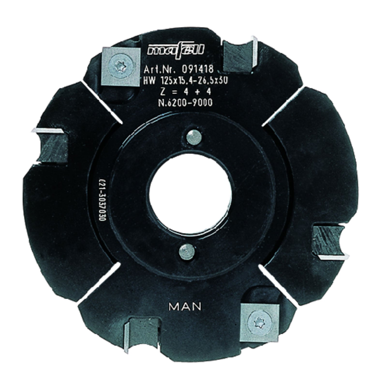 mafell Wendeplatten-Verstellnuter hartmetallbestückt Ø 125 x 15,4 - 26,5 x 30 mm - 091418