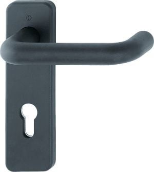 HOPPE FS-Garnitur Paris FS-K138/202K Ku.F9005M D/D TS 40-66mm PZ ktg.DIN L/R - 635375