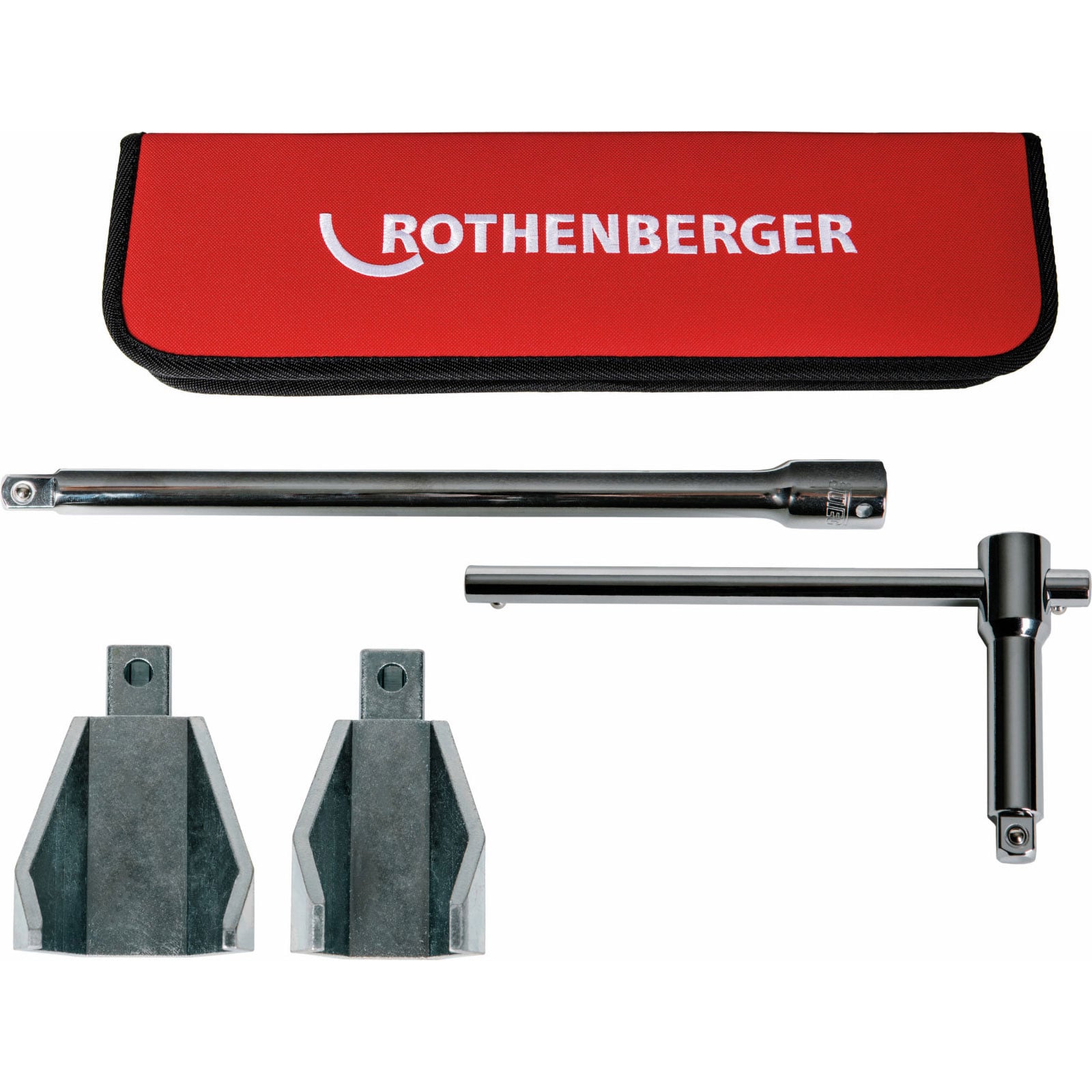 ROTHENBERGER Standhahnmuttern-Set, SW36+47, mit Griff und Verlängerung - 100108