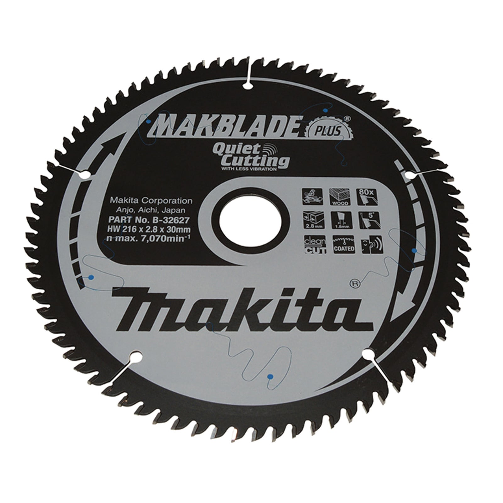 Makita MAKBLADE+ Sägeblatt 216x30x80Z - B-32627