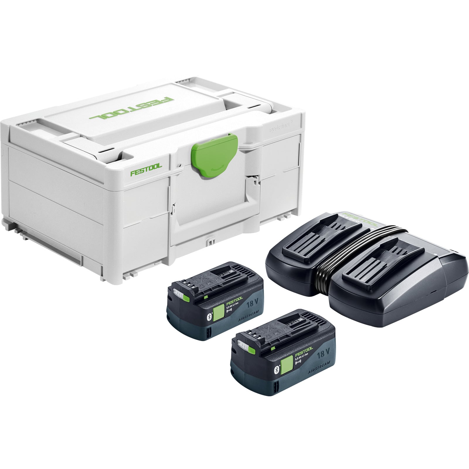 Festool Energie-Set SYS 18 V 2x 5,0 + TCL 6 DUO im Systainer - 577707