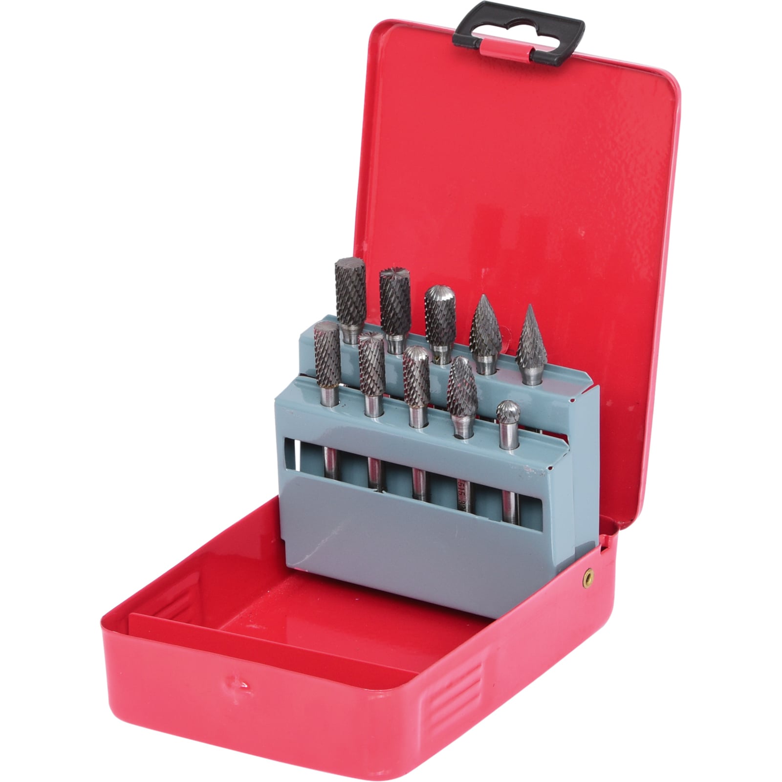 KS TOOLS HM Frässtift-Satz Stahlblechkassette 10tlg. - 515.3210