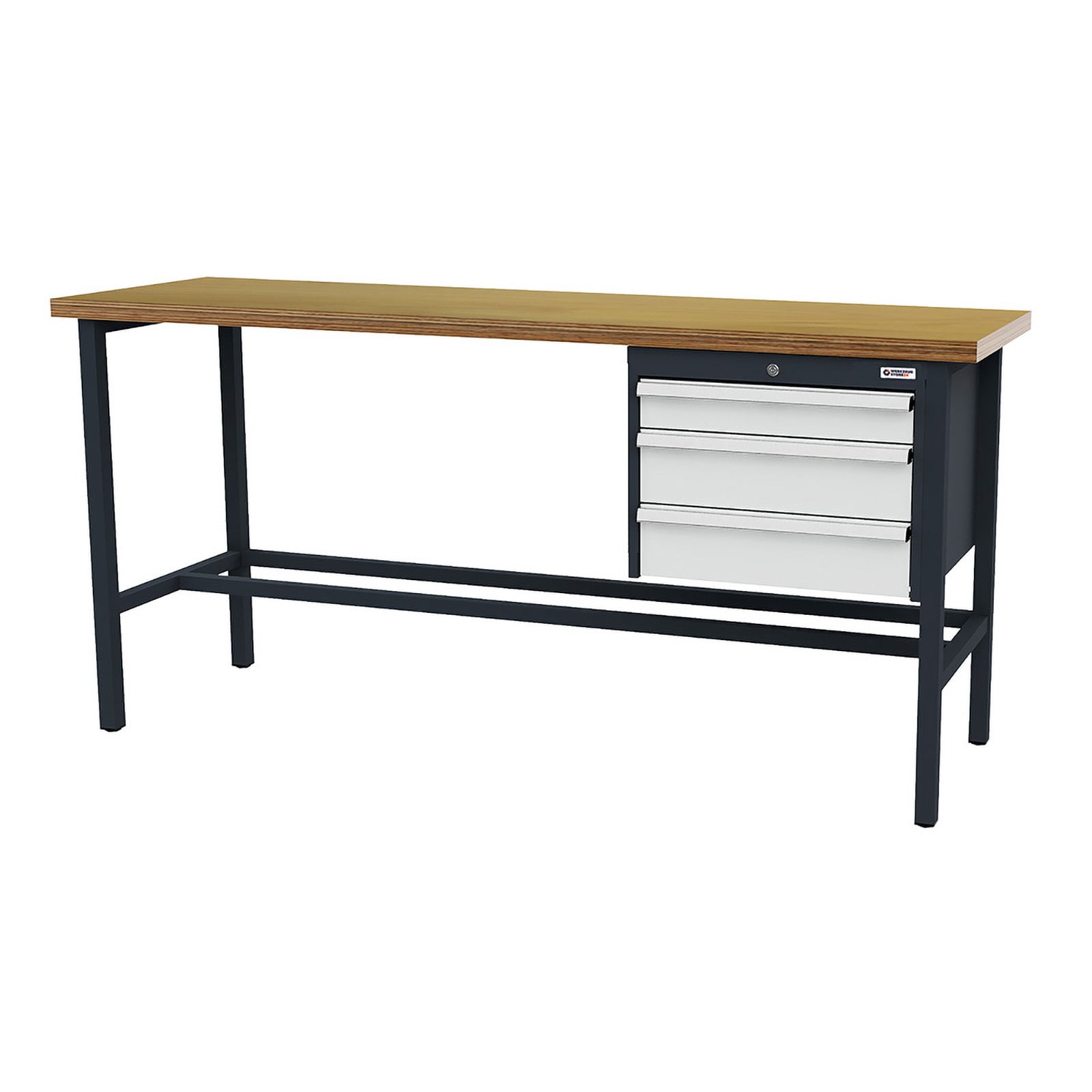 WS24 Arbeitstisch Schubladen: 1 x 100 2 x 150B x T x H 2.000 x 600 x 960 mm - WS24-100395