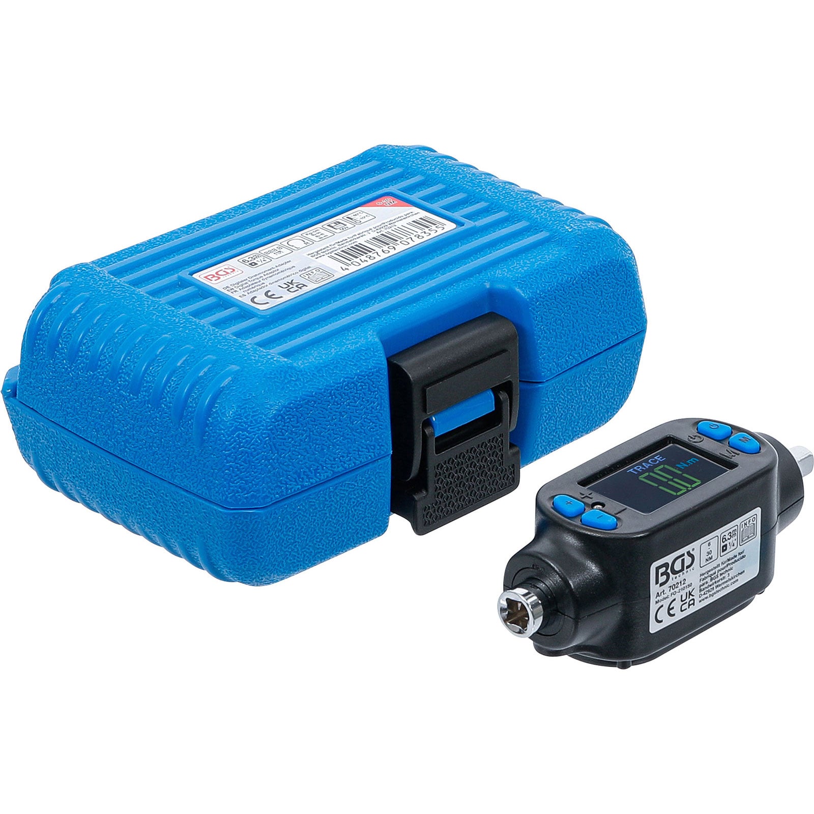 BGS Digitaler Drehmoment-Adapter 6,3 mm (1/4") 6 - 30 Nm - 70212