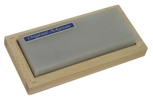 Friedrich Müller Schleifstein 100 x 40 mm Natur Arkansas fein im Holzkasten - 843437